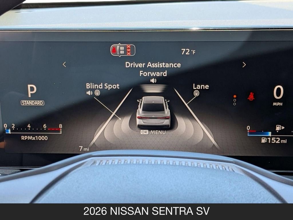 New 2026 Nissan Sentra SV w/ Floor Mat Package FWD image 19