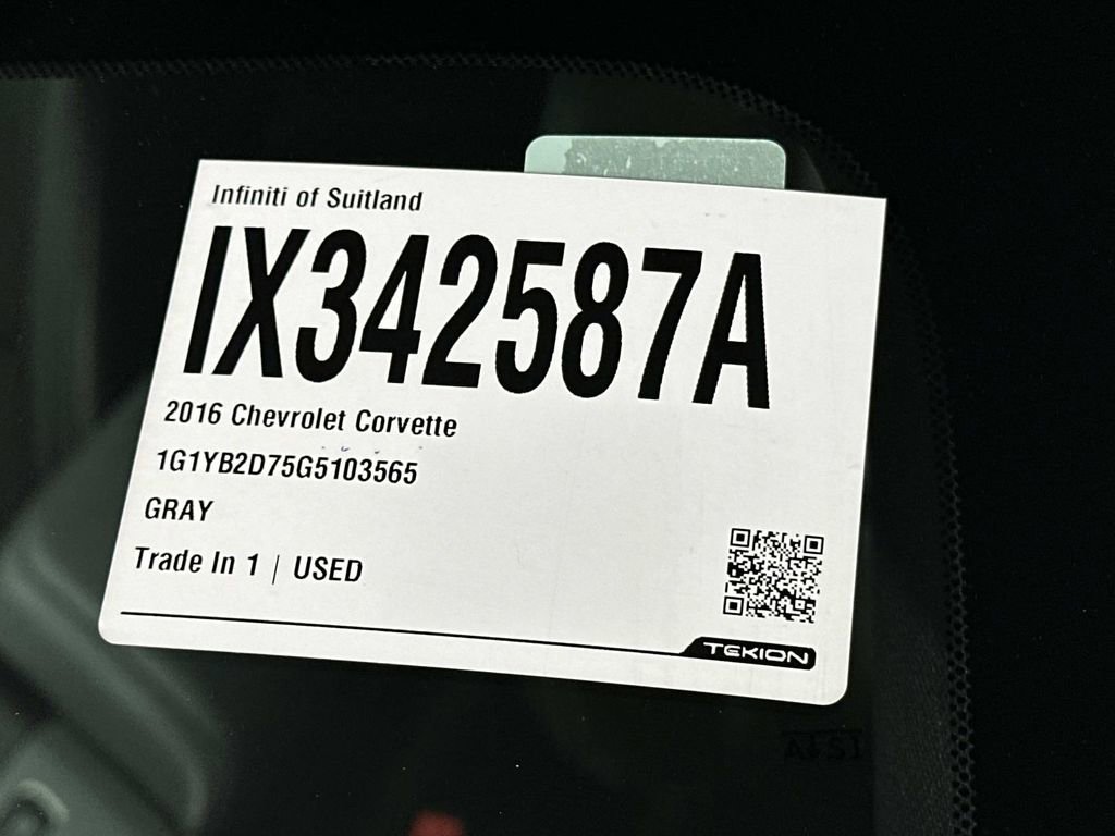 Used 2016 Chevrolet Corvette Stingray Coupe w/ Battery Protection Package image 41