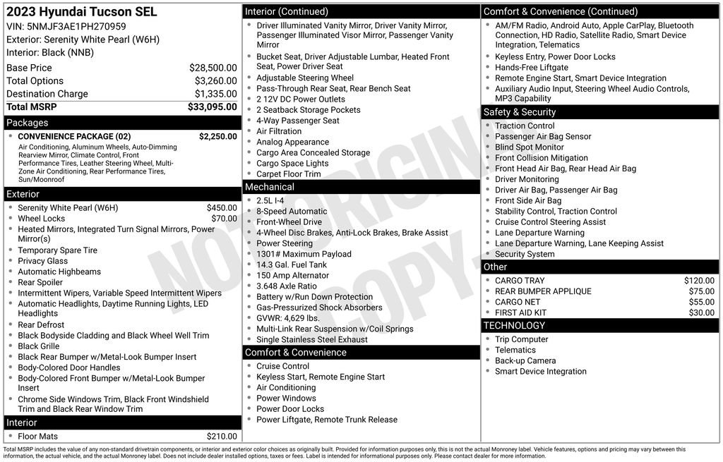 Used 2023 Hyundai Tucson SEL w/ Convenience Package FWD image 29