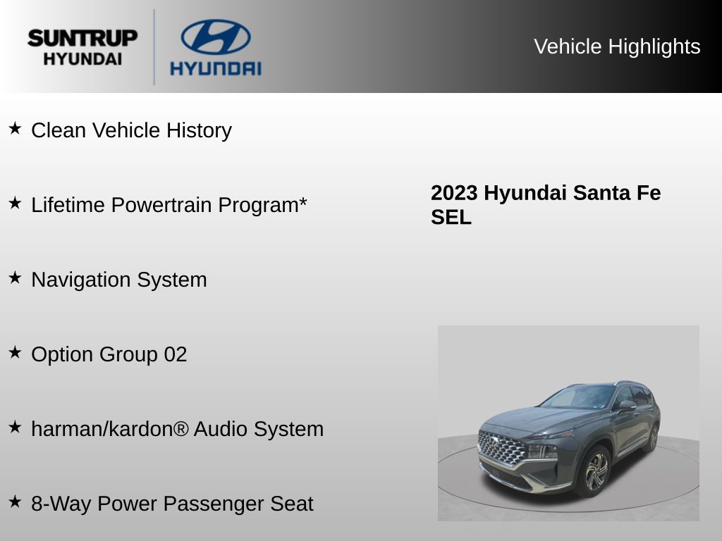 Used 2023 Hyundai Santa Fe SEL w/ Premium Package FWD image 8