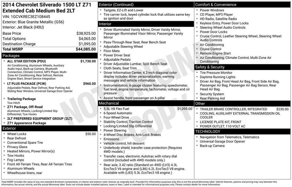 Used 2014 Chevrolet Silverado 1500 LT w/ All Star Edition image 9