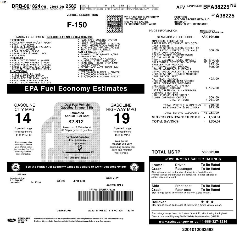 Used 2011 Ford F150 XLT w/ XLT Chrome Pkg AWD/4WD image 4