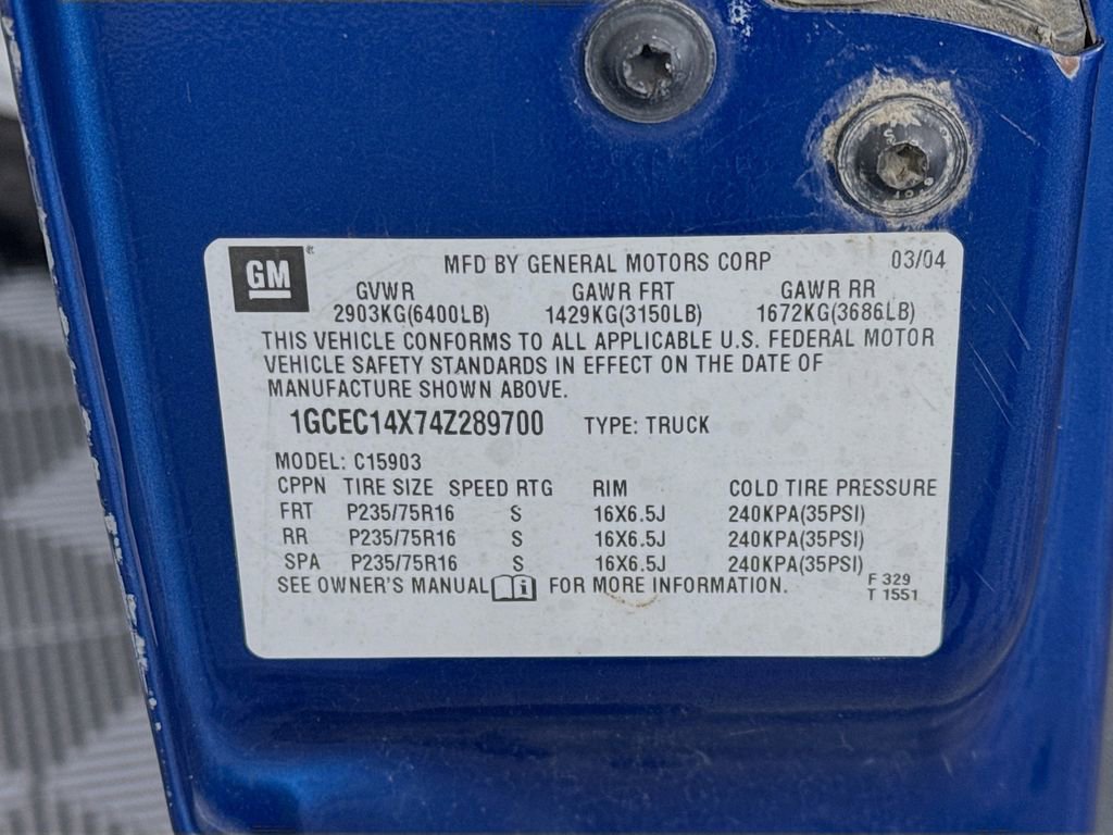 Used 2004 Chevrolet Silverado 1500 W/T RWD image 23