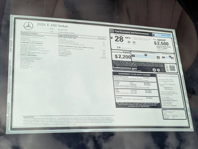 New 2026 Mercedes-Benz E 350 Sedan image 16