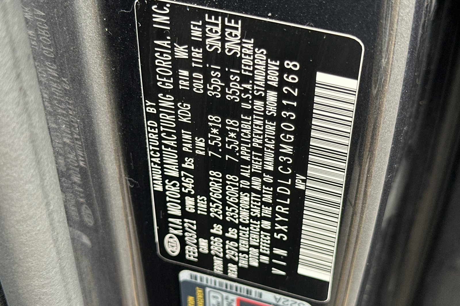 Used 2021 Kia Sorento S w/ Panoramic Sunroof Package image 31