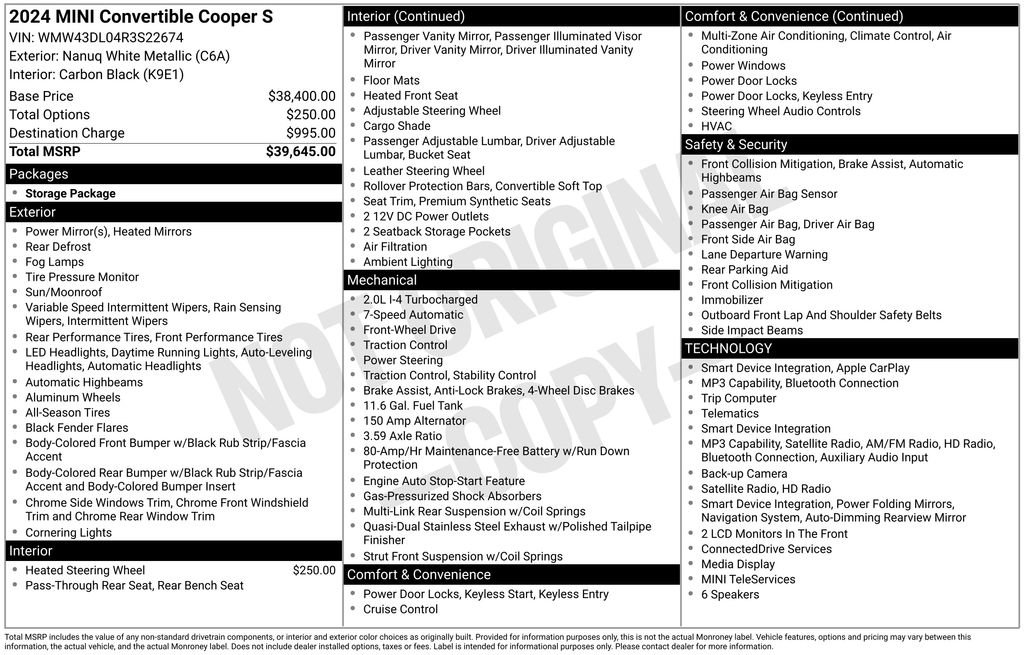 Used 2024 MINI Cooper S FWD image 6