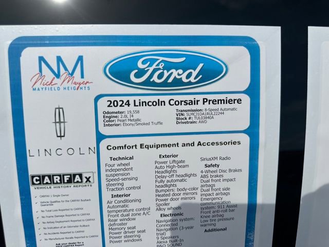 Used 2024 Lincoln Corsair AWD image 33