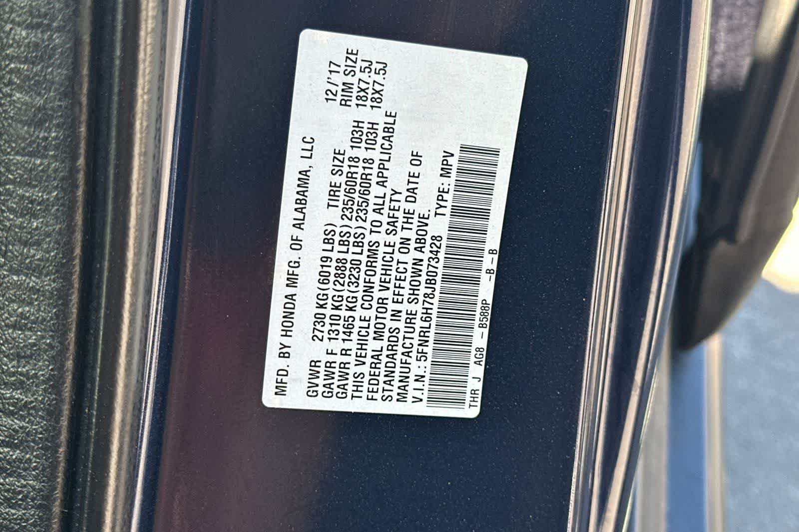 Used 2018 Honda Odyssey EX-L image 37