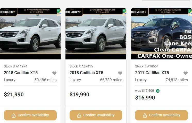 Used 2018 Cadillac XT5 Luxury w/ Driver Awareness Package image 5