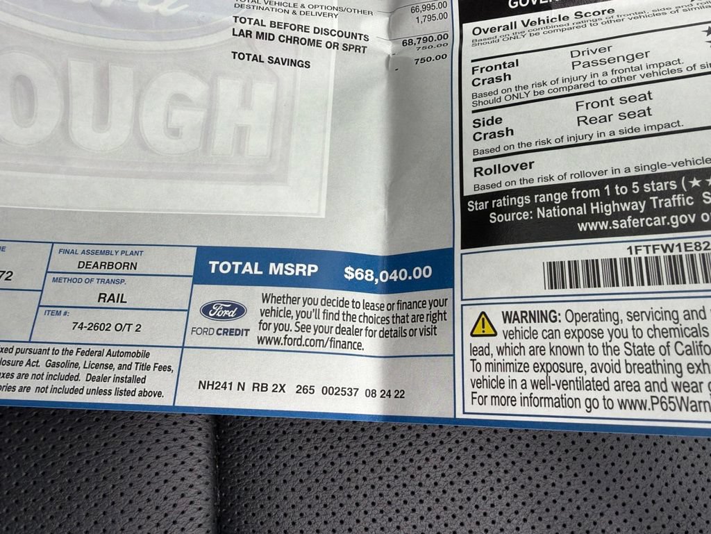 Used 2022 Ford F150 Lariat AWD/4WD image 50