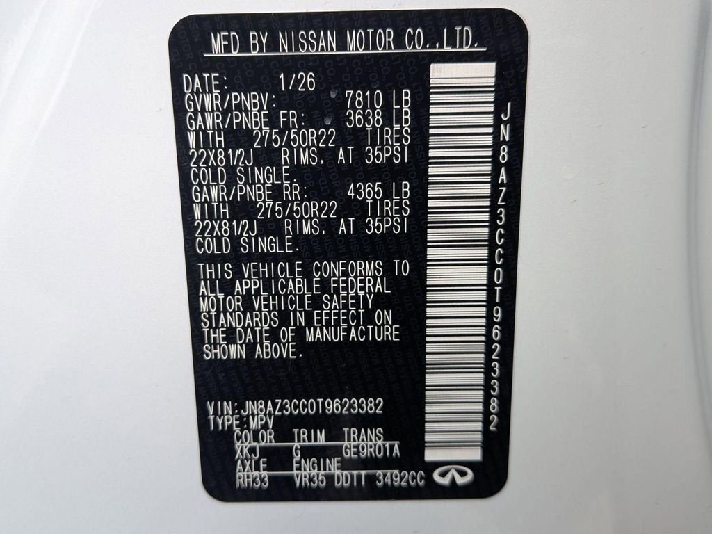 New 2026 INFINITI QX80 Autograph image 27