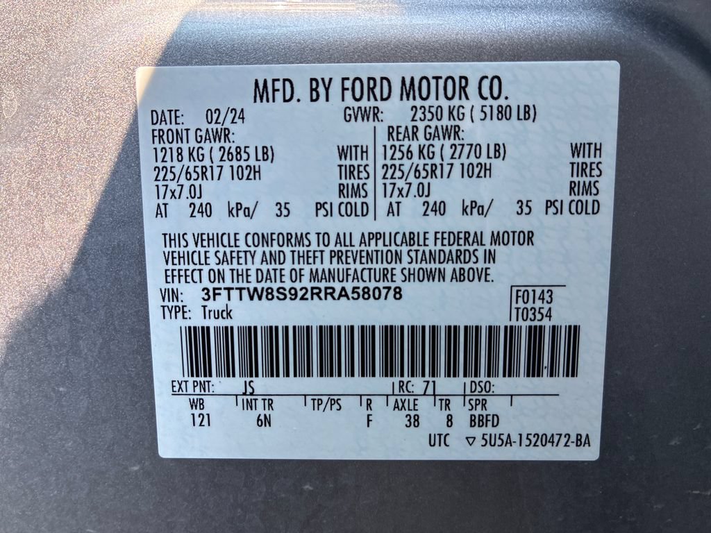 Used 2024 Ford Maverick Lariat w/ FX4 Off-Road Package AWD/4WD image 10