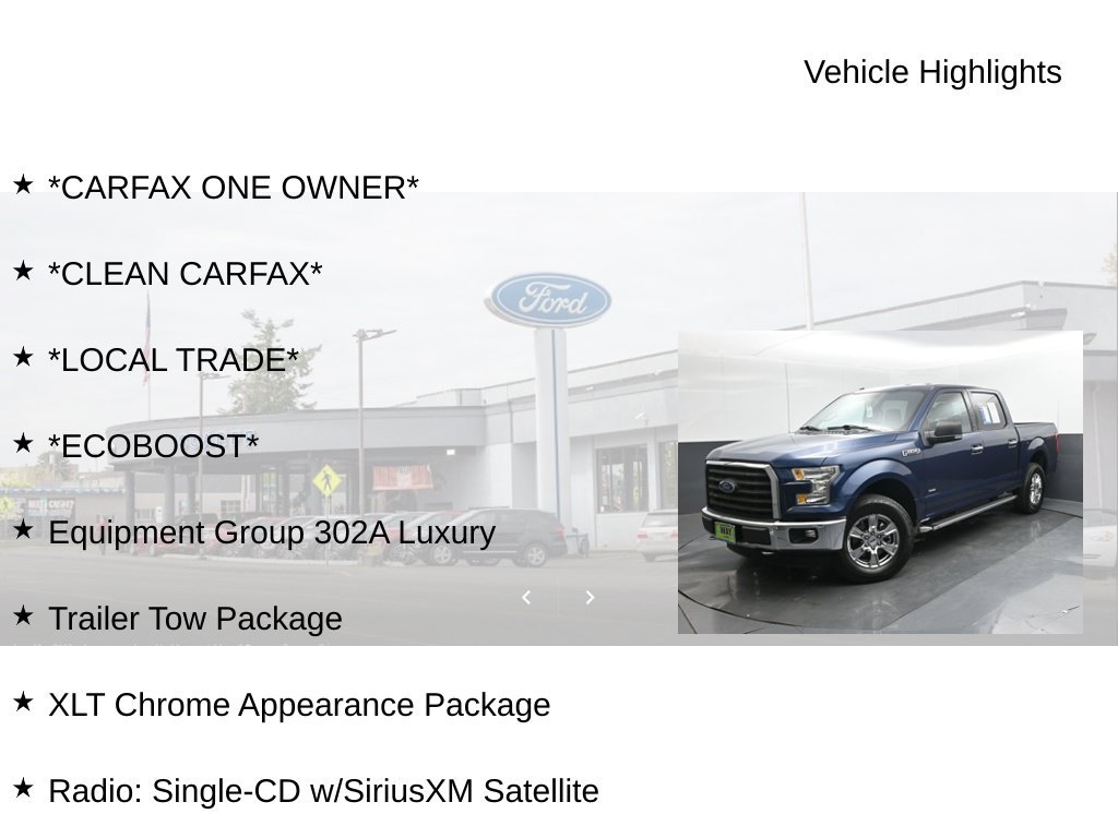 Used 2016 Ford F150 XLT w/ Equipment Group 302A Luxury AWD/4WD image 9