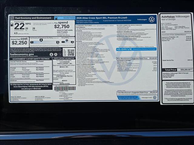 New 2026 Volkswagen Atlas Cross Sport SEL Premium R-Line image 18