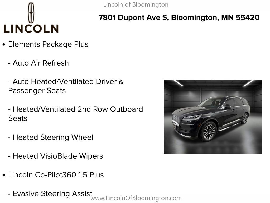 Certified 2022 Lincoln Aviator Reserve w/ Equipment Group 201A image 9