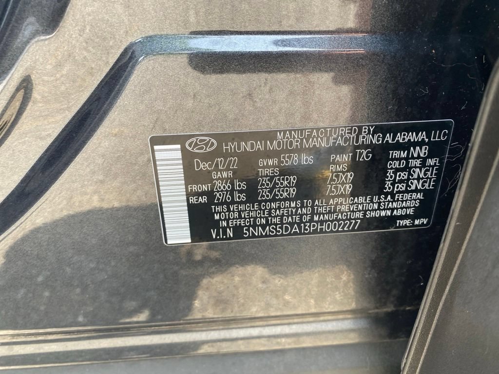Certified 2023 Hyundai Santa Fe Limited w/ Cargo Package AWD/4WD image 25