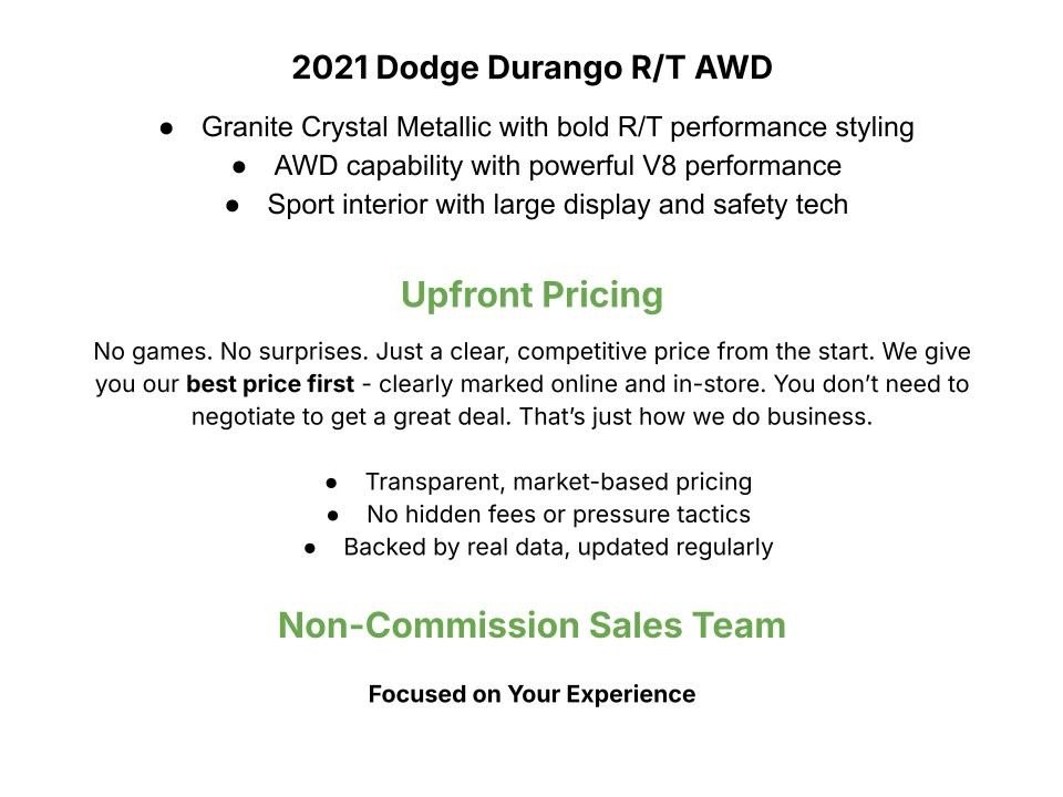 Used 2021 Dodge Durango R/T AWD/4WD image 3