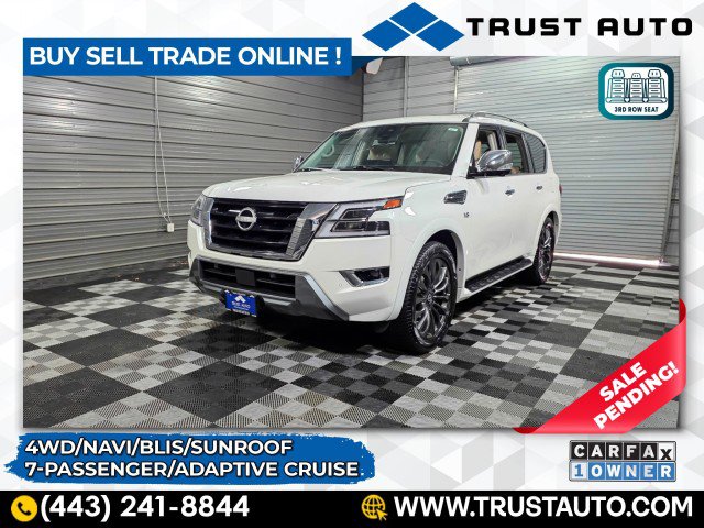 Used 2021 Nissan Armada Platinum w/ Captain's Chairs Package