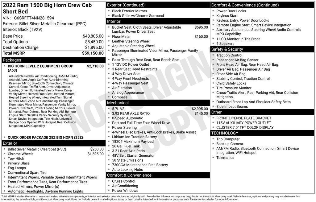 Used 2022 RAM 1500 Big Horn image 36