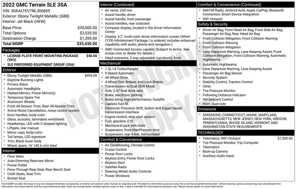 Used 2022 GMC Terrain SLE image 6