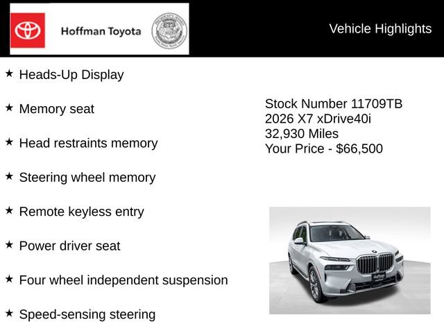Used 2026 BMW X7 xDrive40i AWD/4WD image 25