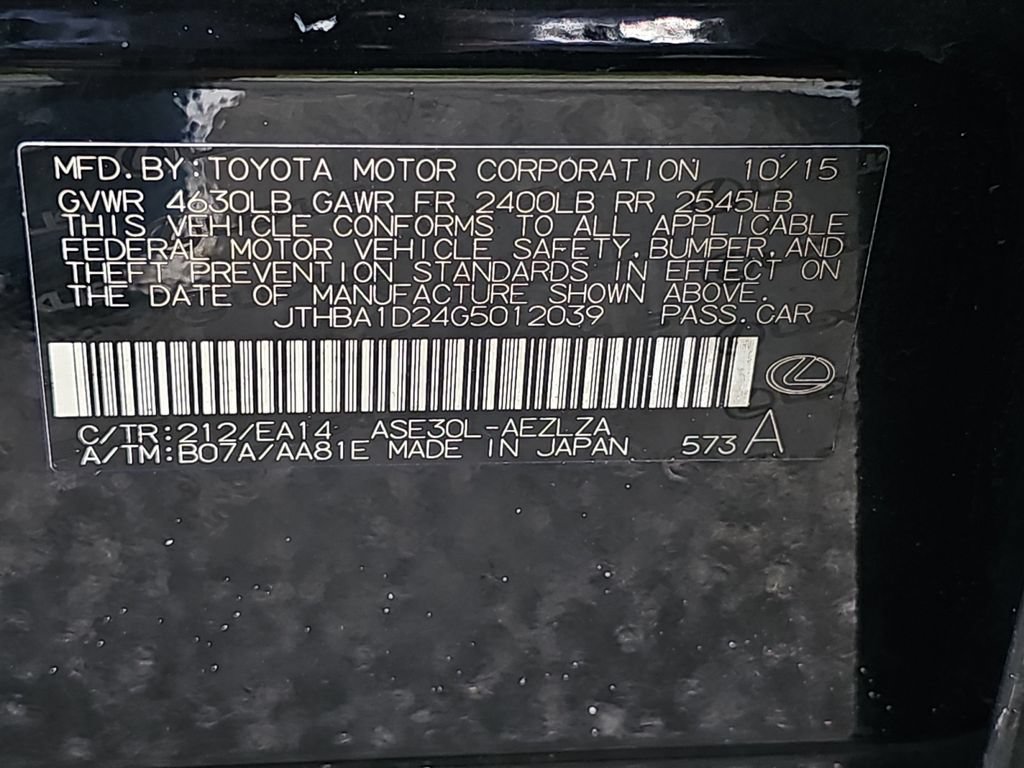 Used 2016 Lexus IS 200t RWD image 34