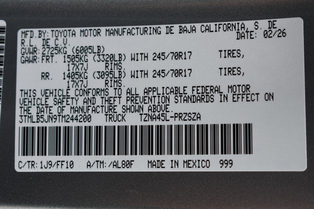 New 2026 Toyota Tacoma SR5 image 15