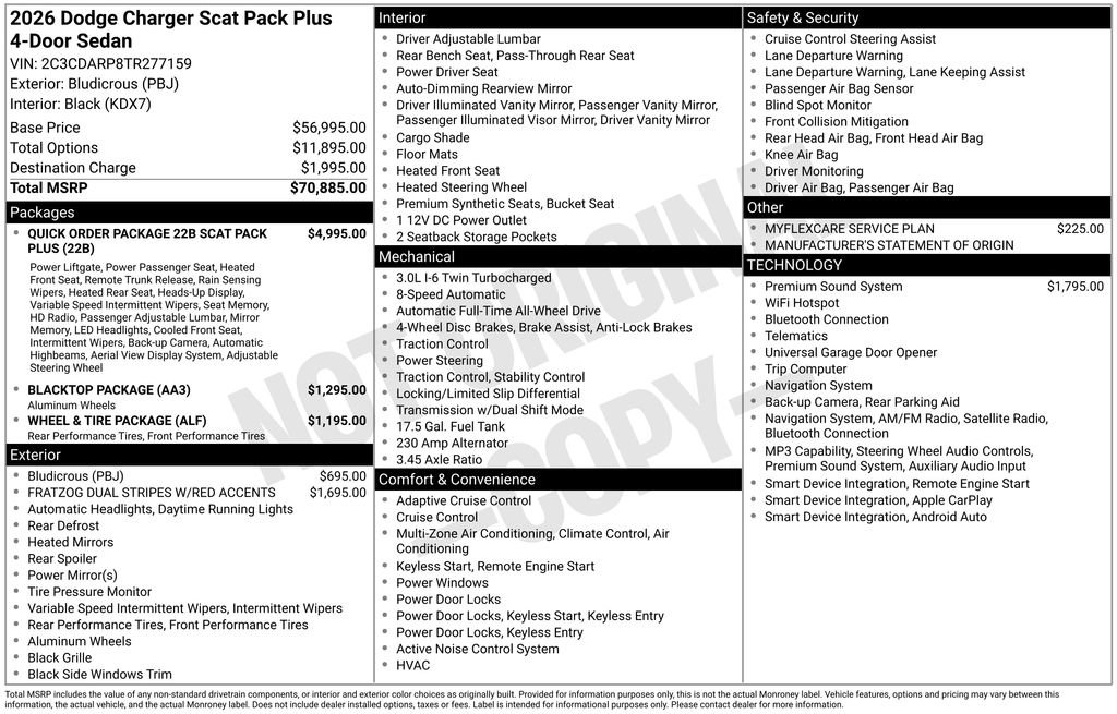 New 2026 Dodge Charger Scat Pack AWD/4WD image 37