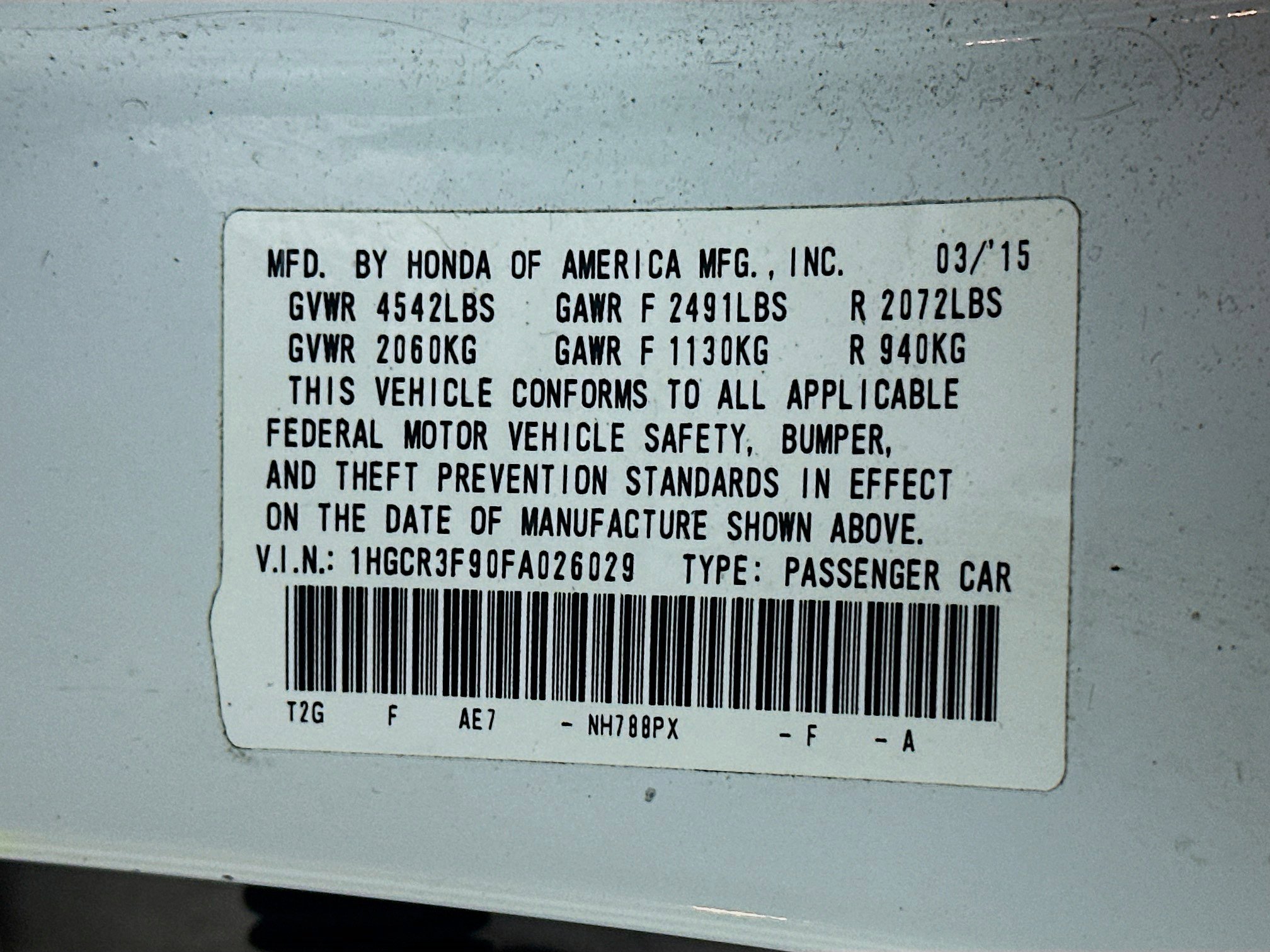 Used 2015 Honda Accord Touring image 12