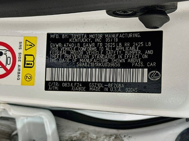 Used 2019 Lexus ES 350 F Sport FWD image 38