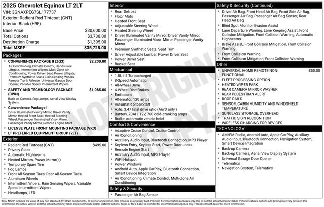 Certified 2025 Chevrolet Equinox LT w/ Convenience Package II AWD/4WD image 4