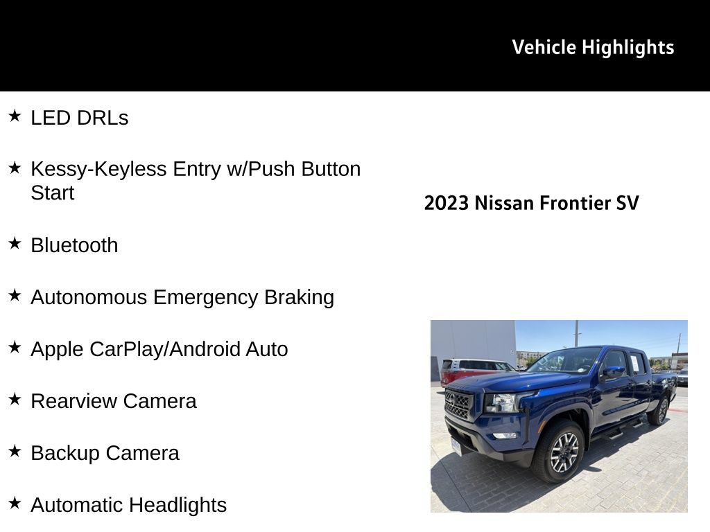 Used 2023 Nissan Frontier SV w/ Technology Package AWD/4WD image 26