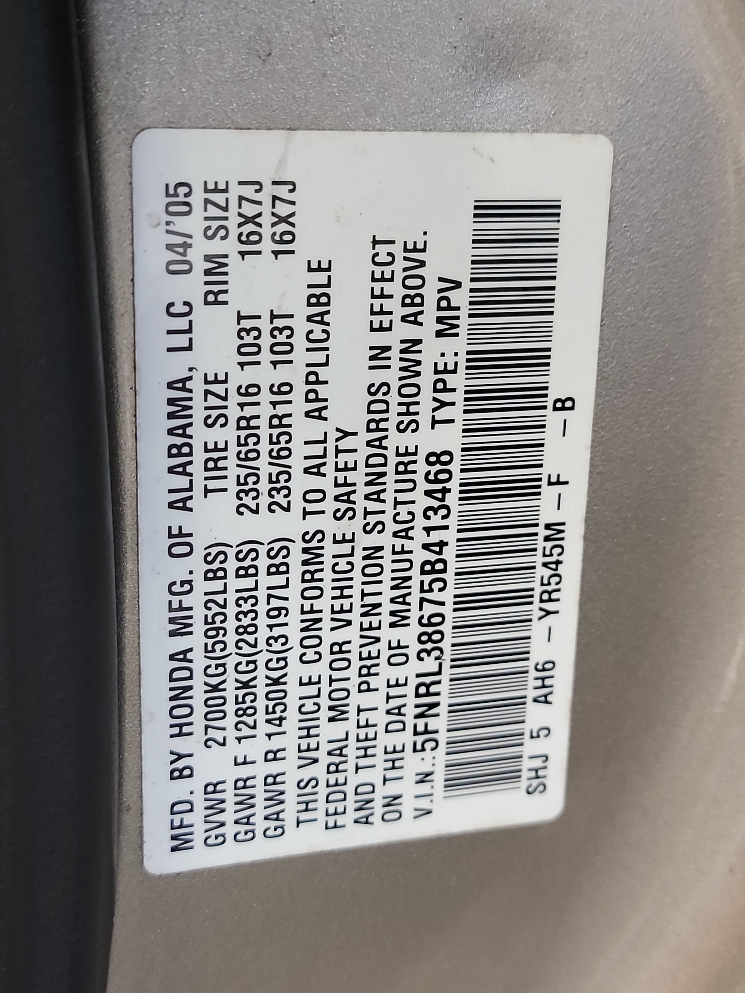 Used 2005 Honda Odyssey EX-L image 32