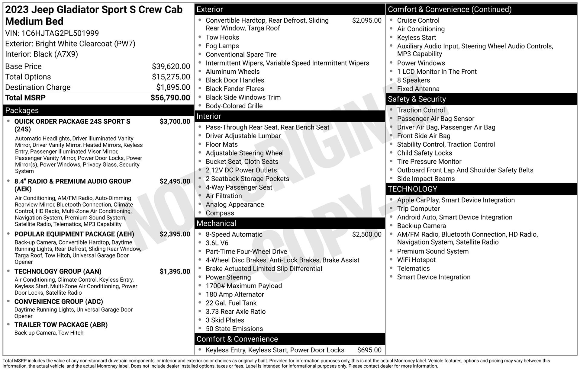 Used 2023 Jeep Gladiator Sport AWD/4WD image 41