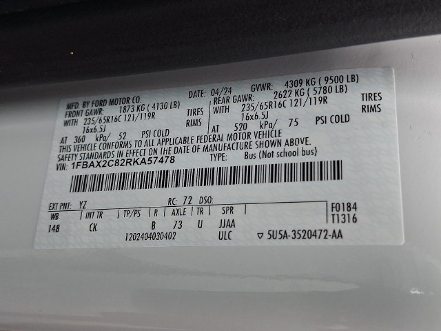 Used 2024 Ford Transit 350 XLT RWD image 28