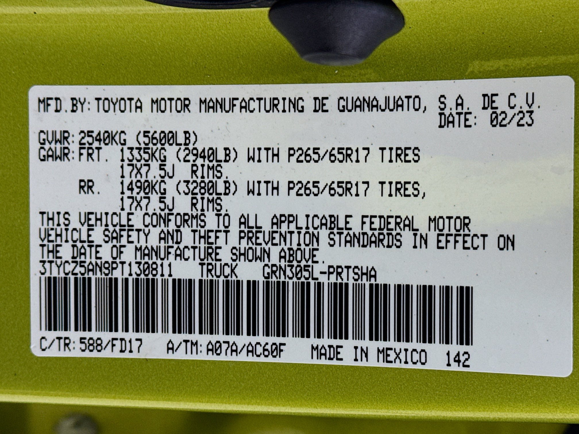 Certified 2023 Toyota Tacoma TRD Sport AWD/4WD image 31