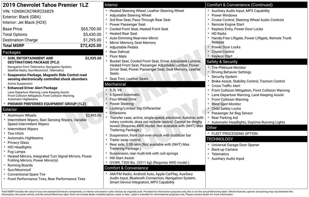 Used 2019 Chevrolet Tahoe Premier image 27