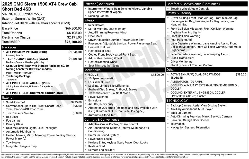 Used 2025 GMC Sierra 1500 AT4 w/ AT4 Premium Package image 30