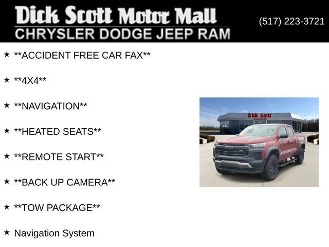 Used 2023 Chevrolet Colorado Trail Boss w/ Safety Package AWD/4WD image 8