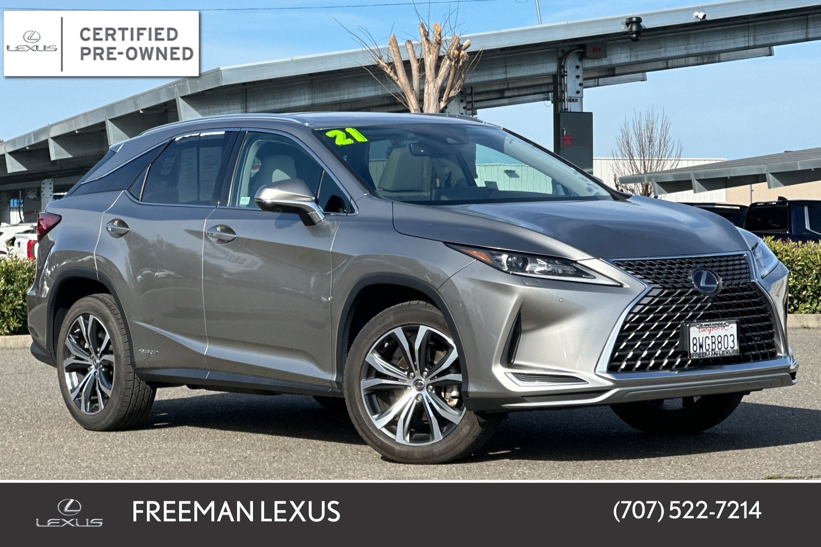 Used 2021 Lexus RX 450h AWD w/ Premium Package image 1