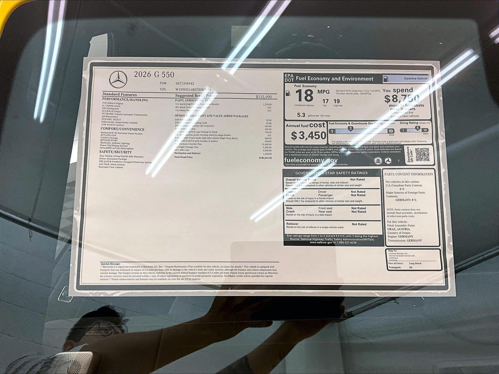 New 2026 Mercedes-Benz G 550 image 17