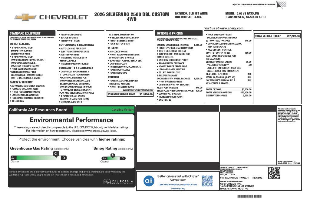 New 2026 Chevrolet Silverado 2500 Custom w/ Custom Convenience Package image 5