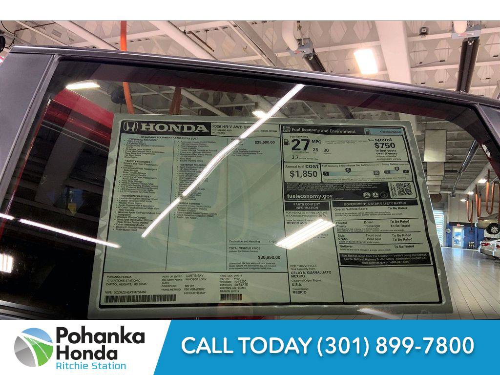 New 2026 Honda HR-V Sport image 22