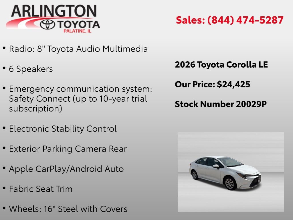 Used 2026 Toyota Corolla LE FWD image 4
