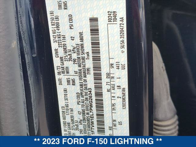 Certified 2023 Ford F150 Lightning XLT w/ Equipment Group 312A High AWD/4WD image 24