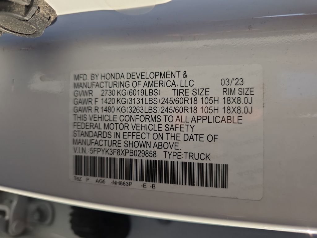 Certified 2023 Honda Ridgeline Black Edition image 26