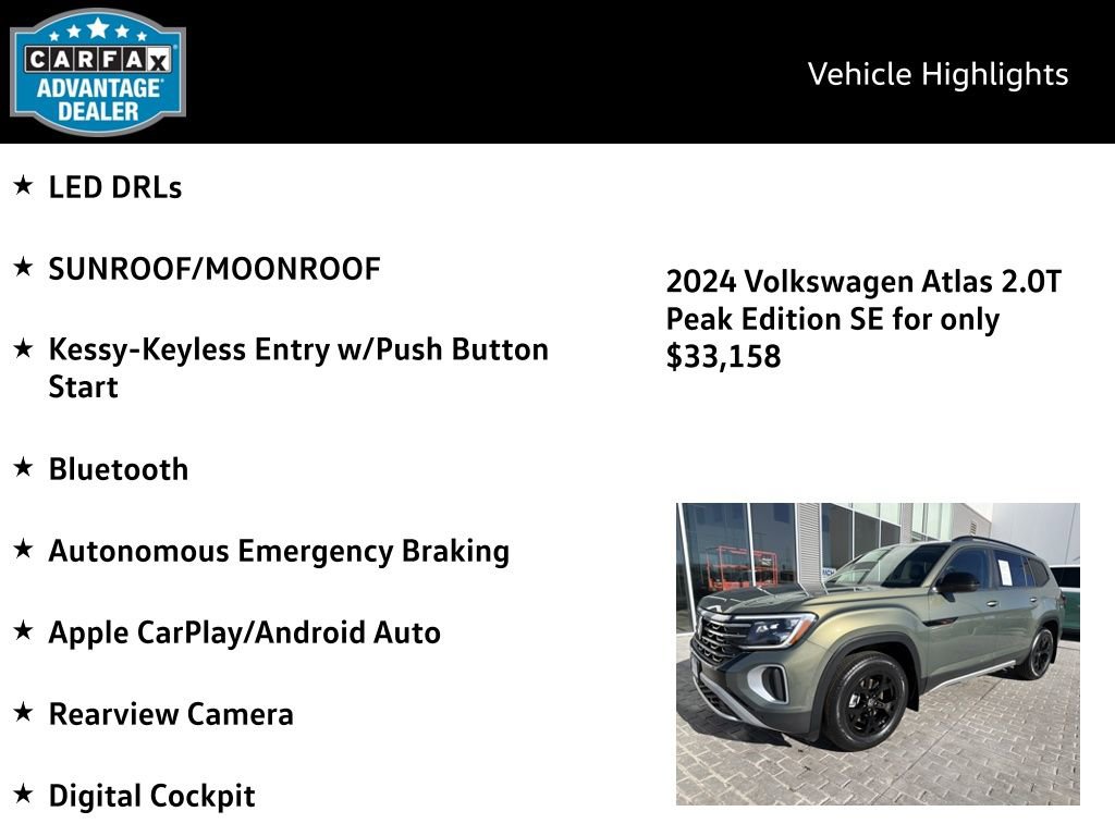 Certified 2024 Volkswagen Atlas Peak Edition SE image 4
