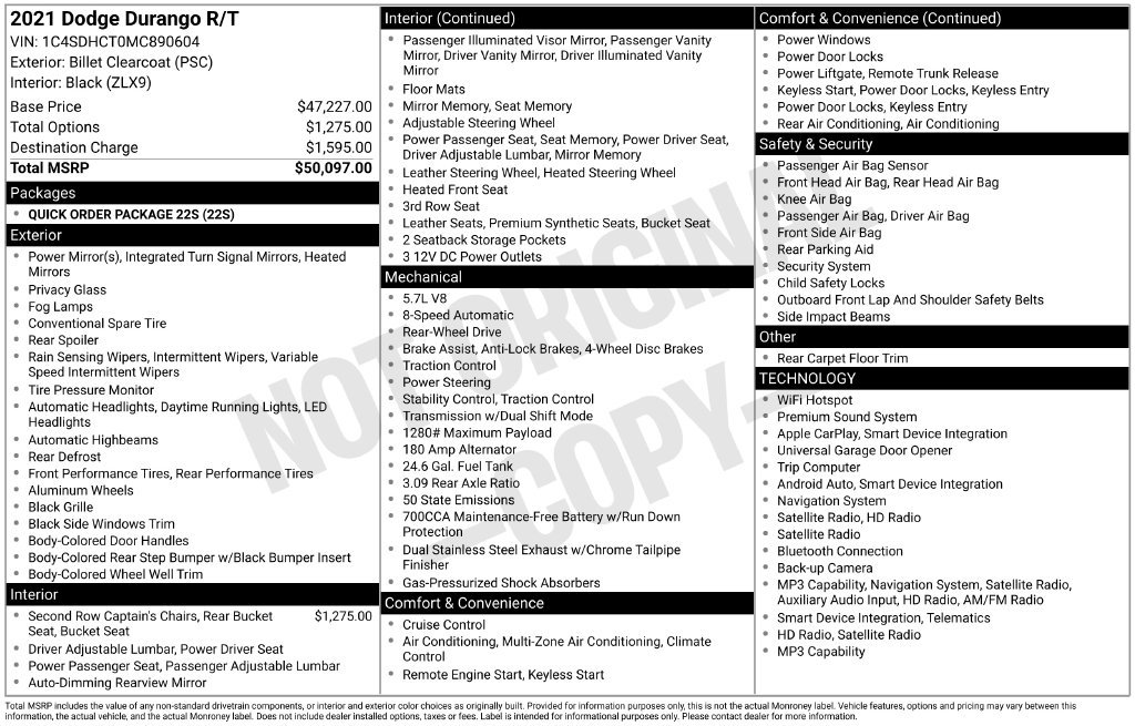 Used 2021 Dodge Durango R/T RWD image 36