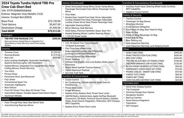 Used 2024 Toyota Tundra TRD Pro w/ TRD Pro Tow Package image 39