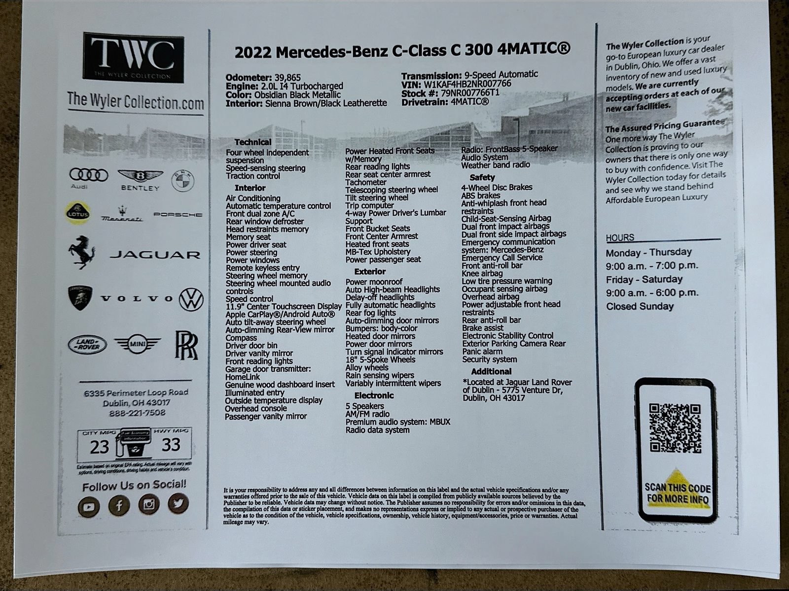 Used 2022 Mercedes-Benz C 300 4MATIC Sedan image 46